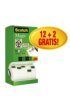 Plakband Scotch Magic 810 19mmx33m onzichtbaar mat 12+2 gratis