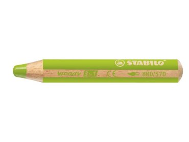 Kleurpotlood Stabilo Woody 880 3 in 1 lichtgroen