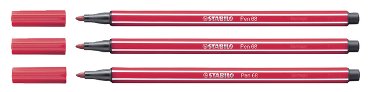 Viltstift STABILO Pen 68/50 medium donkerrood
