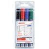 Whiteboardmarker edding 250 rond 1.5-3mm assorti etui à 4 stuks