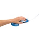 Polssteun voor muis Fellowes Crystals gel transparant blauw