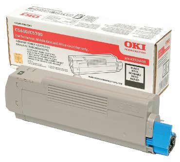 Toner Oki 43324408 zwart
