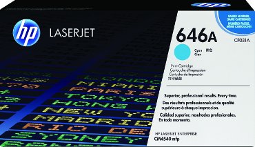 Tonercartridge HP CF031A 646A blauw