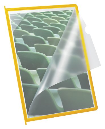 Infotas Flex-O-Frame met pen A4 geel