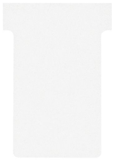 T-kaart Nobo nr.2 48mm wit 100 stuks