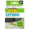 Labeltape Dymo LabelManager D1 polyester 12mm zwart op geel