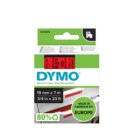 Labeltape Dymo LabelManager D1 polyester 19mm zwart op rood