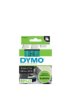 Labeltape Dymo LabelManager D1 polyester 9mm zwart op groen