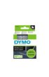 Labeltape Dymo LabelManager D1 polyester 12mm wit op transparant