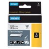 Labeltape Dymo Rhino industrieel nylon 12mm zwart op wit