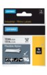 Labeltape Dymo Rhino industrieel nylon 12mm zwart op wit