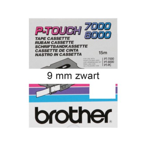 Labeltape Brother P Touch Tx221 9Mm Zwart Op Wit brother kopen in de aanbieding Labeltape Brother P Touch Tx221 9Mm Zwart Op Wit brother kopen in de aanbieding