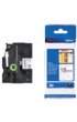 Labeltape Brother P-touch TZe-N241 ongelamineerd 18mm zwart op wit