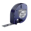 Labeltape Dymo LetraTag metallic 12mm zwart op zilver