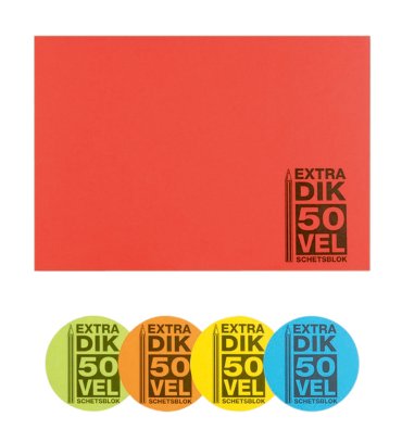 Schetsboek Papyrus 210x297mm 120gr 50 vel