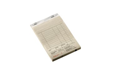 Kassablok Djois Atlanta met kopie (carbon) 142x100mm 50x2vel wit