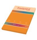 Fastprint color papier, formaat a4, 80 grams, oranje(100 vel)