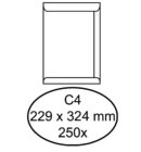 Envelop Hermes akte C4 229x324mm gegomd wit doos à 250 stuks