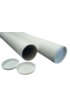Verzendkoker CleverPack A3 330x29.7x1.2 met doppen wit pak à 5 stuks