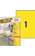Etiket Avery Zweckform 3473 210x297mm A4 geel 100stuks
