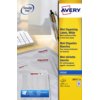 Etiket Avery J8551-25 38.1x21.2mm transparant 1625 etiketten