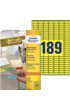 Etiket Avery Zweckform L6037-20 25.4x10mm geel 3780stuks
