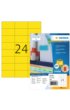 Etiket HERMA 4406 70x37mm geel 2400 etiketten