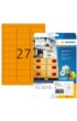Etiket HERMA 5141 63.5x29.6mm neon oranje 540 etiketten