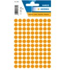 Etiket HERMA 1844 rond 8mm fluor oranje 540stuks