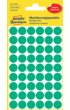 Etiket Avery Zweckform 3143 rond 12mm groen 270stuks