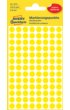 Etiket Avery Zweckform 3013 rond 8mm geel 416 etiketten