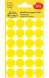 Etiket Avery Zweckform 3007 rond 18mm geel 96stuks