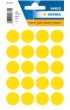 Etiket HERMA 1871 rond 19mm geel 100stuks
