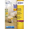Etiket Avery L7670-25 63.5mm rond neon geel 300 etiketten