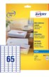 Etiket Avery J8651-10 38.1x21.2mm wit 650stuks