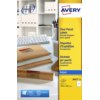 Etiket Avery J8567-25 210x297mm A4 transparant 25stuks