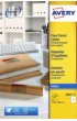 Etiket Avery J8567-25 210x297mm A4 transparant 25stuks