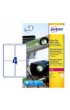 Etiket Avery L4774-20 99.1x139mm polyester wit 80 etiketten