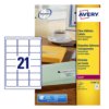 Etiket Avery L7560-25 63.5x38.1mm transparant 525 etiketten
