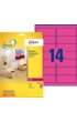 Etiket Avery L7263Y-100 99.1x38.1mm neon geel 1400 etiketten