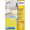 Etiket Avery L7651Y-25 38.1x21.2mm neon geel 1625 etiketten