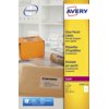 Etiket Avery L7567-25 210x297mm transparant 25stuks
