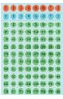 Etiket HERMA 4129 8mm getallen 1-160 kleur assorti 576stuks