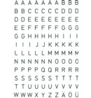 Etiket HERMA 4154 5mm letter A-Z zwart op transparant