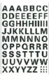 Etiket HERMA 4158 10mm letters A-Z zwart