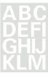 Etiket HERMA 4169 25mm letters A-Z wit
