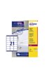 Etiket Avery L7160-100 63.5x38.1mm wit 2100stuks