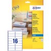 Etiket Avery J8162-100 99.1x33.9mm wit 1600 etiketten