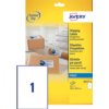 Etiket Avery J8167-10 199.6x289.1mm wit 10 etiketten