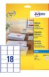 Etiket Avery J8161-10 63.5x46.6mm wit 180 etiketten